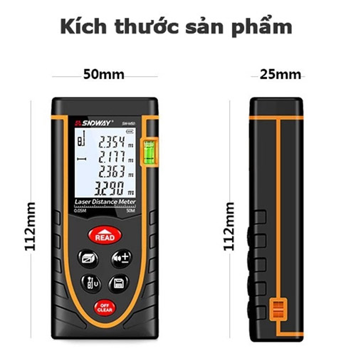 Máy Đo Khoảng Cách SNDWAY SW-M60 đo xa 60m